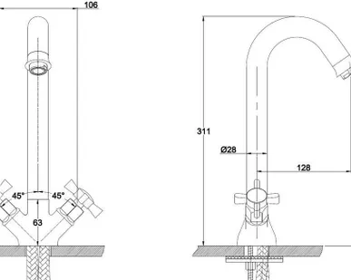 фото Kaiser Cross 41033-1 Смеситель для кухни Kaiser