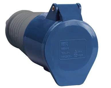 фото Розетка переносная силовая 16A, 2P+E, 230V, IP44 ССИ-213 PSR21-016-3 IEK (ИЭК)