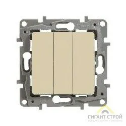 фото Механизм выключателя Legrand 3-кл. СП ETIKA Plus авт сл.кость 672313