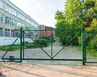 фото Ворота откатные для 3д забора 5000х2000 мм