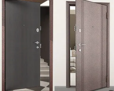 фото Дверь входная стальная DoorHan Комфорт 880х2050 с двумя замками (внутр. МДФ