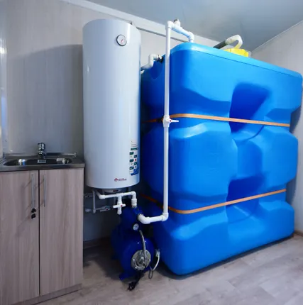 Фото №3 вагон-дом на прицеп-шасси сауна-душевая