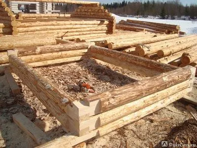 Фото №0 Баня из зимнего леса