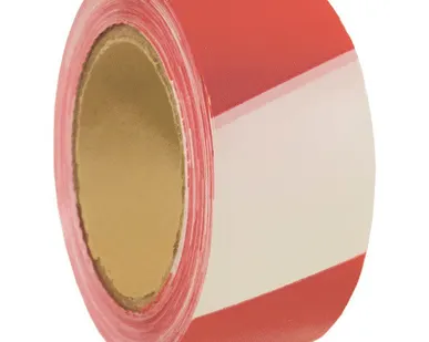 фото Лента сигнальная оградительная 50мм*200м бело-красная