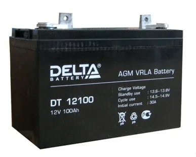 фото Аккумулятор Delta DT 12100 (12V 100Ah)