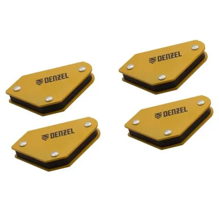 Фото №0 Набор из 4 фиксаторов магнитных для сварочных работ Denzel