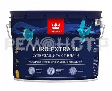 фото Краска акрил интер  9л п/мат (1) база А Tikkurila EURO EXTRA_20 П
