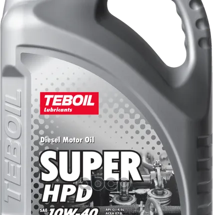 Фото №0 Teboil Масло Моторное Полусинтетическое Super Hpd 10W40 4Л Teboil - 3465177