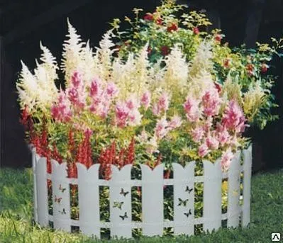 Фото №0 Забор-бордюр 2,4м Бабочка 36 см Белое