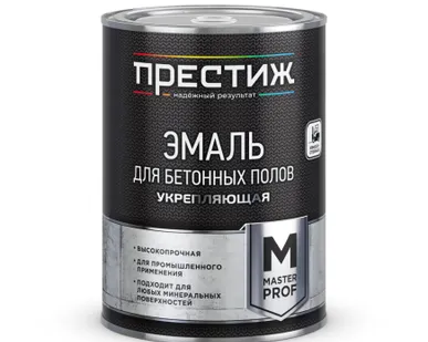 фото Эмаль акрил  1 кг бетон/пол коричневая ПРЕСТИЖ (6) (под заказ) П