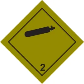 фото Наклейка "Невоспламеняющиеся, нетоксичные газы"