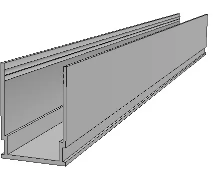 Фото №0 Профиль для стеклянных полок LC-LPG-1014-2 Anod