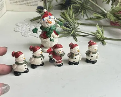 фото Статуэтка Снеговик набор 6 шт.