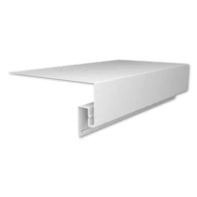 Фото №0 Планка приоконная широкая "Grand Line" Я-Фасад Белая 3000 мм (откос 230мм)