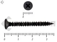 Фото №0 Саморез черный универсал 3,5х35 Средняя фасовка (800шт)