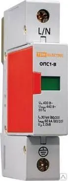 Фото №0 Разрядник ОПС1-B 1Р In=30kA Un=400B Im=60kA TDM