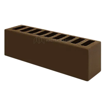 Фото №0 Кирпич лицевой керамический «Шоколад» пустотелый Евро утолщенный