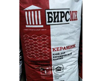 фото БИРСMIX КЕРАМИК Клей плиточный 25 кг