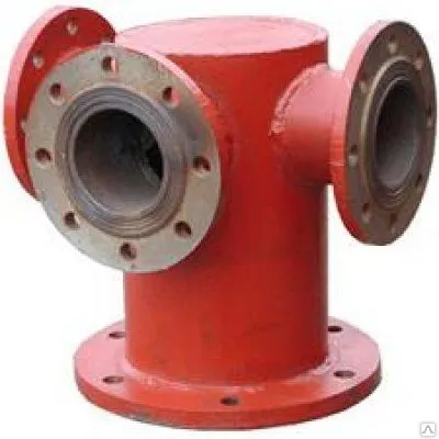 Фото №0 Пожарная подставка раструбная чугунная ППР-250 с ЦПП