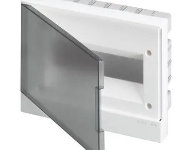 фото Бокс в нишу Basic E 12М сер. прозр. дверь (с клемм) ABB 1SZR004002A1204