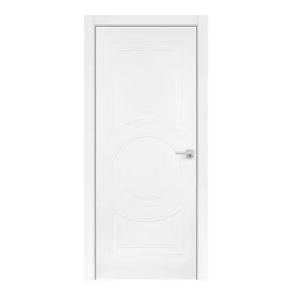 Фото №0 дверь межкомнатная глухая бизнес парк line 6, белая, 800*2000мм.