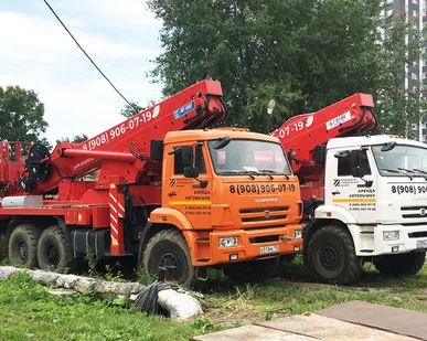 фото Аренда автовышки 45 метров (вездеход)