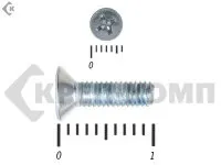 Фото №0 Винт потайной,цинк DIN965 3х10 Средняя фасовка (3000шт)