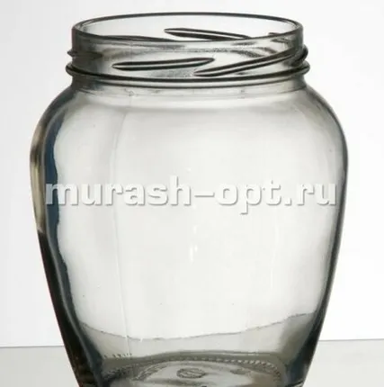 Фото №0 Банка стеклянная "Амфора" 0,5л винтовая горловина 1-82 (12)