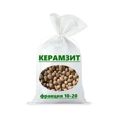 Фото №0 Керамзит в полипропиленовых мешках фракции 10-20, 40л