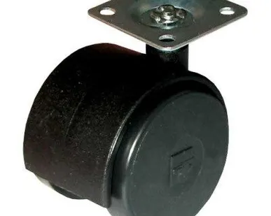 фото Колесо мебельное TECH-KREP Колесная опора Tech-Krep D 40 с площадкой, чёрная 812580/129975/151203