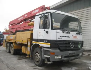 фото Автобетононасос Putzmeister BSF 36,14H на базе Mercedes 2631. Г/в 2005