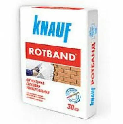 Фото №0 Штукатурка гипсовая универсальная Knauf Ротбанд серая 30 кг