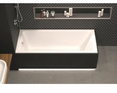 фото Встраиваемая акриловая ванна Whitecross Wave Slim 130х70