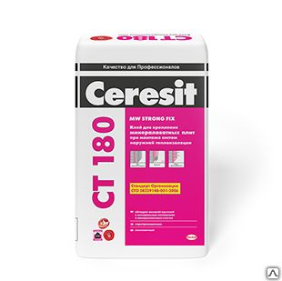 фото Ceresit CT 180. Клей для крепления минераловатных плит