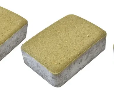 фото Тротуарная плитка Берит Комплект Шале Песчанник 241х133х60, 133х133х60, 187х133х60 на белом цементе