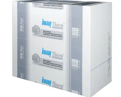фото КНАУФ Пенополистирол Therm Wall 25 1200х1000х50мм (1,2м2=0,06м3) (1шт)
