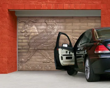 фото Ворота секционные с индивидуальным дизайном