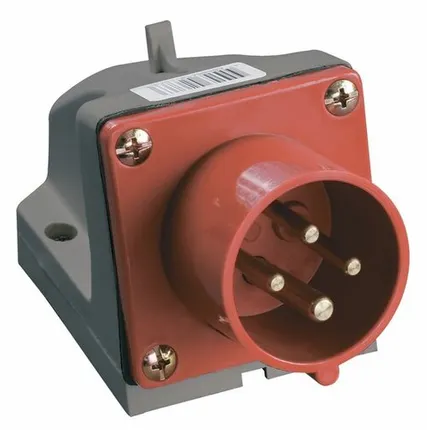 Фото №0 Вилка силовая 3-ф., 16А, 380В, IP44 (4-п стац.) (514)...