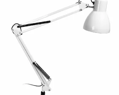 фото Smartbuy Настольный светильник под лампу E27 на струбцине, белый (SBL-DLc-E27-w)