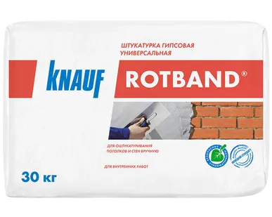 фото Штукатурка гипсовая Кнауф Ротбанд 30 кг