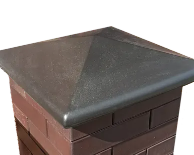 фото Колпак заборный черный