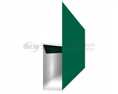 фото Финишная планка (сайдинг блок-хаус) RAL 6005 (Зеленый мох)