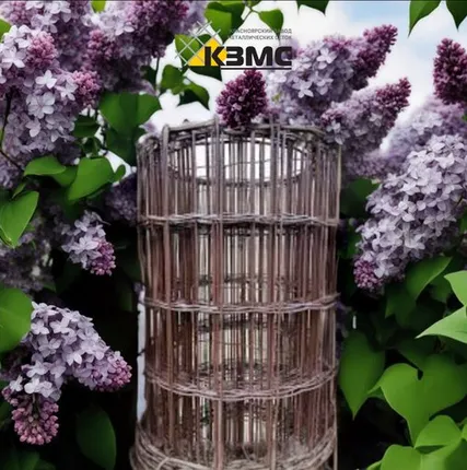 Фото №0 Сетка сварная с покрытием ПВХ Коричневая, ячейка (100х55), размер рулона 2,0х20 метров