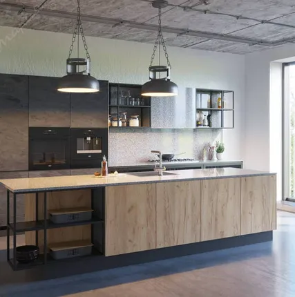 Фото №0 Кухонный гарнитур Кухни и шкафы Мария Antro Wood Nature