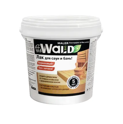 Фото №0 Лак акриловый WALD для бань и саун 1 л.