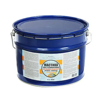 Фото №0 Мастика битумно-полимерная 10 кг ХозДвор, гидроизоляционная