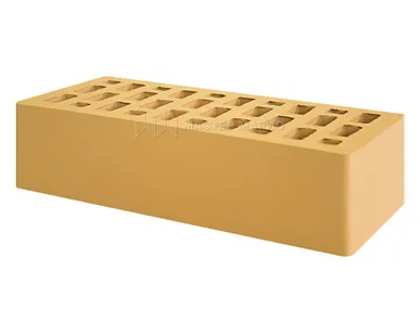 фото Кирпич лицевой керамический «Соломенный» пустотелый одинарный М125