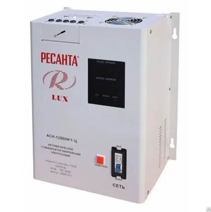Фото №0 Стабилизатор АСН-12 000 Н/1-Ц Ресанта Lux