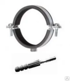 фото Хомут оцинкованный в комплекте 6/4 размер 47-52 мм