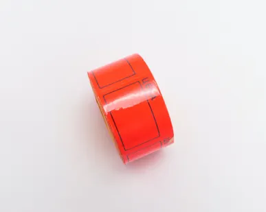 фото Ценник ролик. красный 50*40мм (350эт./100рол.)